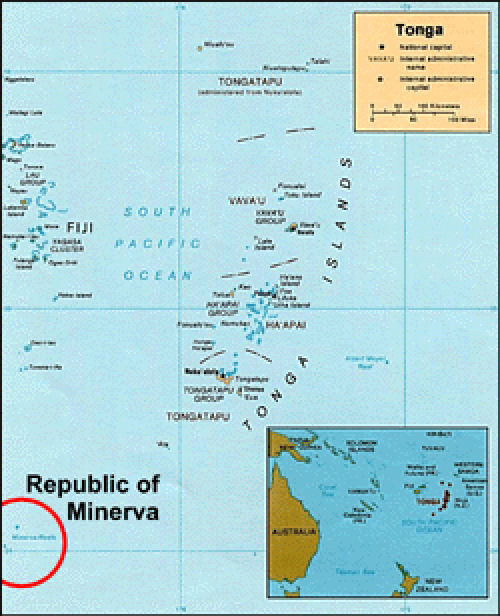 Minerva Reef Chart